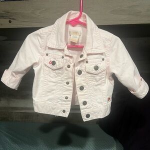Sweet pink kids denim jacket